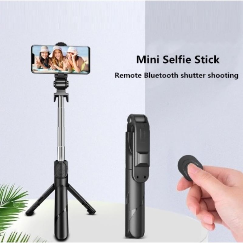 Tripod Tongsis Tomsis 3in1 R1 Remote Bluetooth Shutter serbaguna Ms88