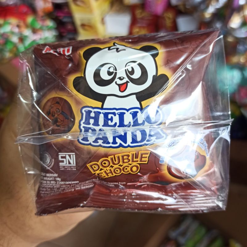 

Hello Panda Biskuit Cokelat Chocolate Cream Double Choco 10g