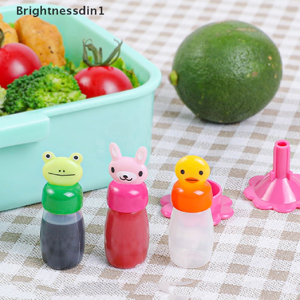 4 Pcs Botol Wadah Bumbu Saus Mini Bentuk Kelinci Katak Bebek 1 In 1