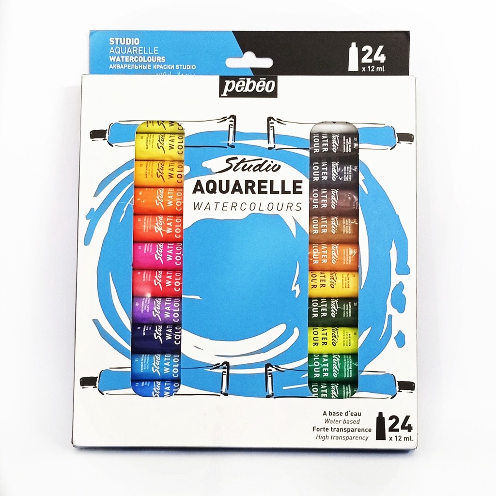 

Cat Air Pebeo Studio Watercolor Paint 24x12ml Tube Set