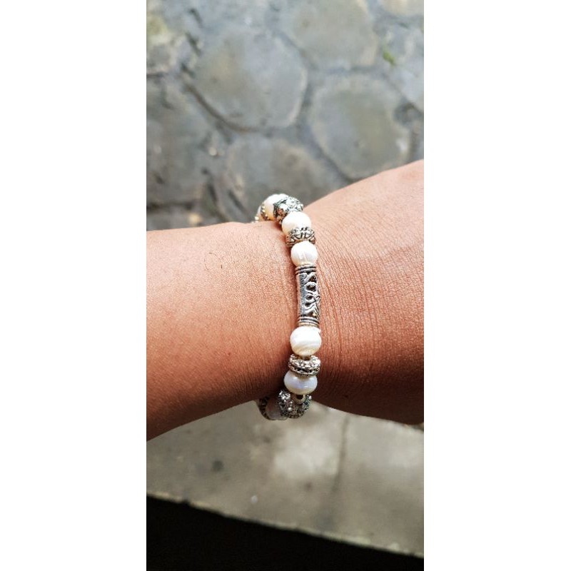 GELANG MUTIARA ASLI NATURAL