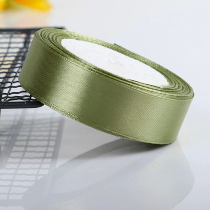 

Pita satin 2,5cm roll pita lebaran pita idul Fitri pita satin hampers - 1Roll=22Meter