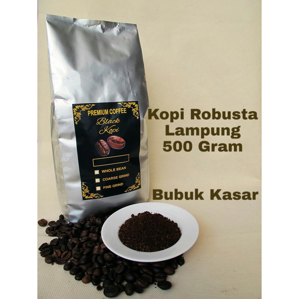 

KOPI LAMPUNG 500 GRAM - KOPI ROBUSTA LAMPUNG 500 GRAM - BUBUK KASAR