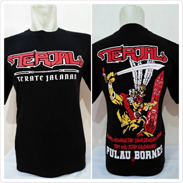 Kaos TERJAL borneo TERATE JALANAN murah