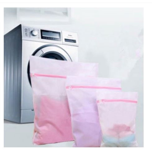 [TOSERBA_EMAK] - Tas Laundry Mesin Cuci 3 PCS - Transparent