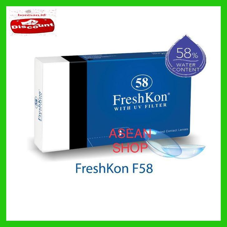 

T6Rgr670- Freshkon 58 Softlens Bening Bulanan Monthly Kadar Air Tinggi Sensitif W4Wte5E-