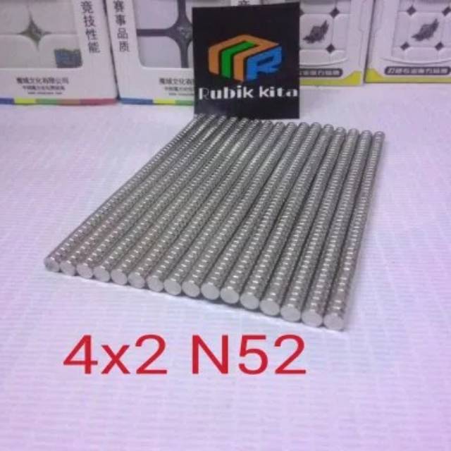 50 pcs Neodymium magnet 4x2 N52 Kualitas pabrik