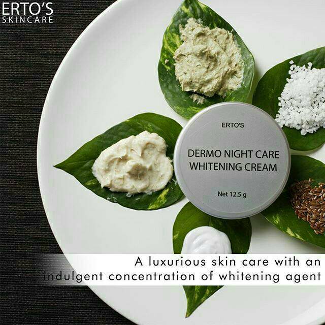 ERTOS DERMO NIGHT CARE WHITENING CREAM/ NIGTH WHITENING CREAM - PEMUTIH PENCERAH DAN PELEMBAB