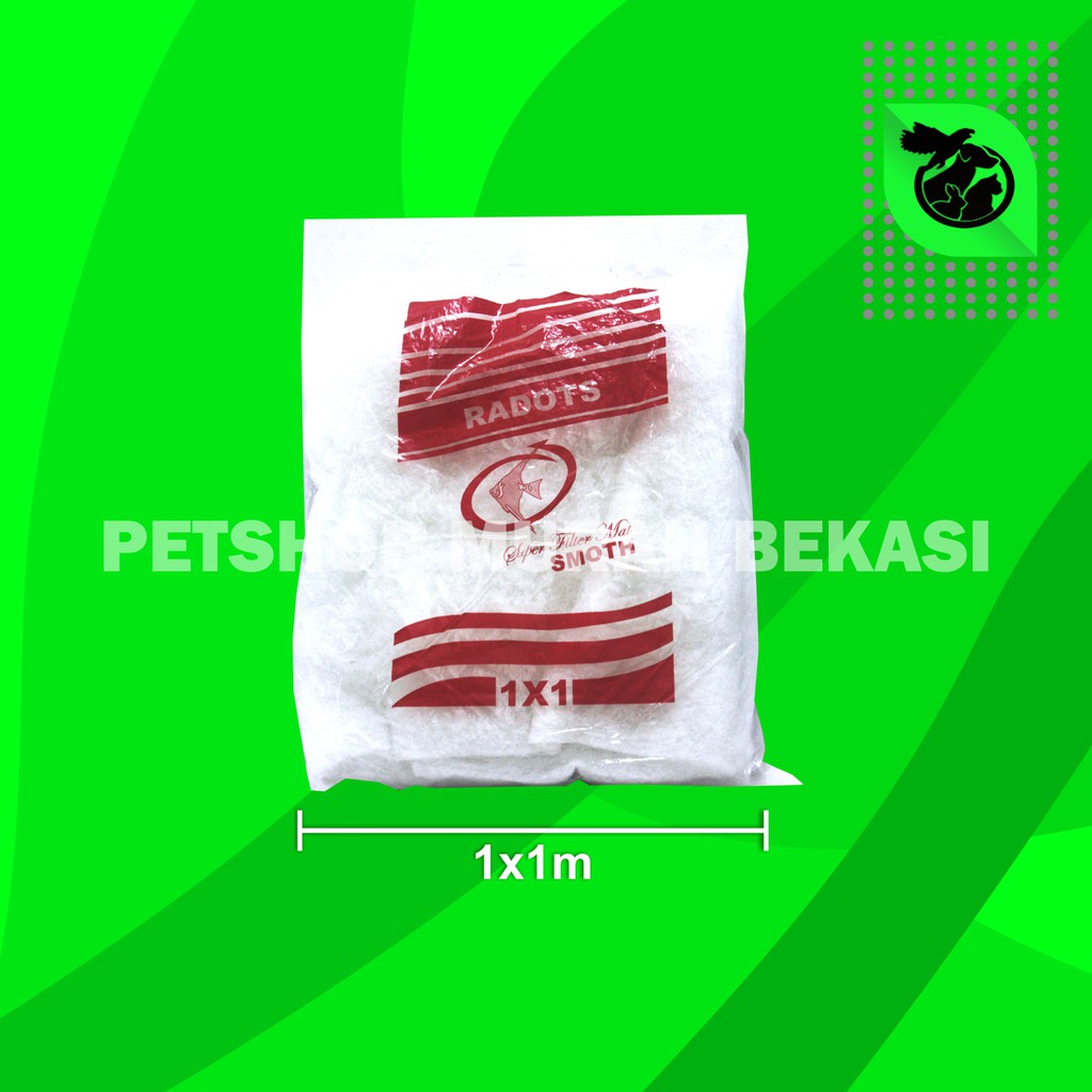 Kapas Filter Aquarium Akuarium 3 Lapis Busa Penyaring Kotoran Ikan (2M X 1M)