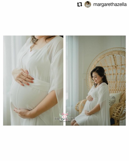 Flying Robe - KIMONO/ROBE BRIDE/PENGANTIN PREWEDDING DRESS MATERNITY ROBE