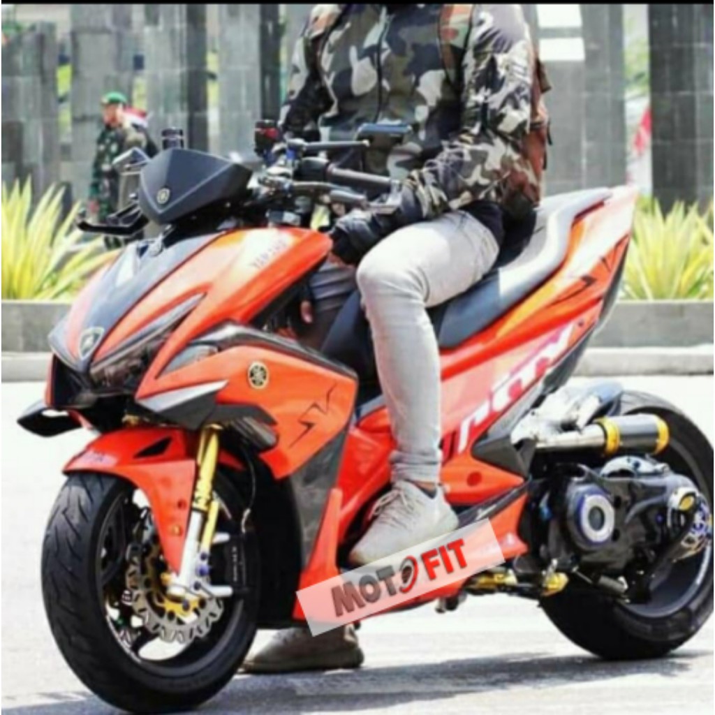 Winglet Model MotoGP Aerox 155 VVA wing rack yamaha aerox aero fin aerox