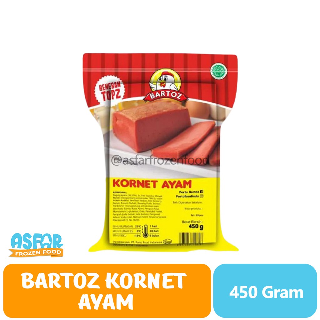 

BARTOZ Kornet Ayam - 450 Gram