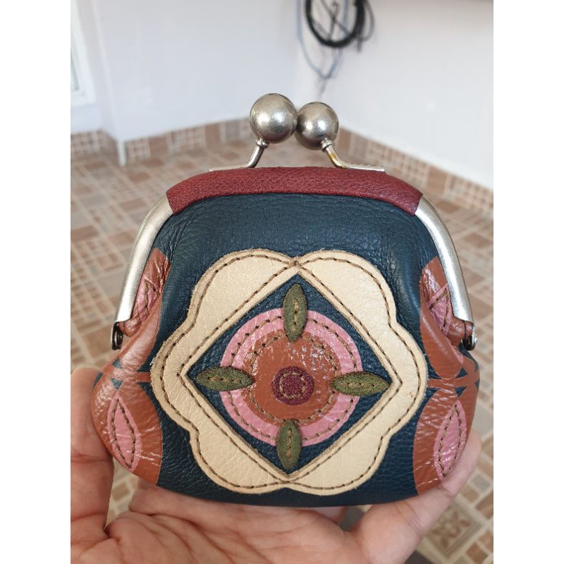 Dompet koin fossil kisslock