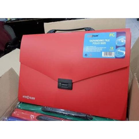 

Expanding File Folio InterX 12 pockets