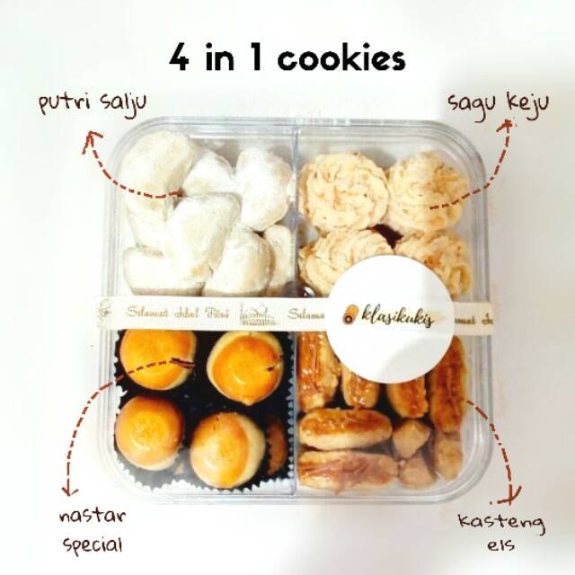 

4 in 1 cookies/ kue kering kombinasi