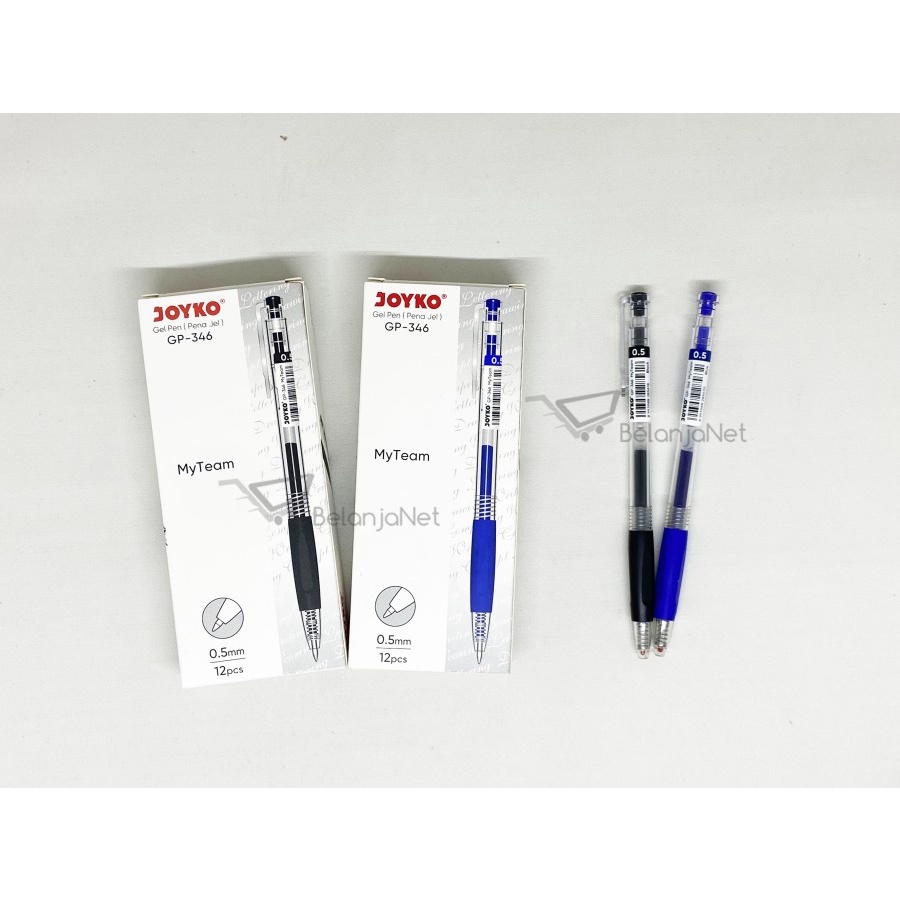 Pulpen Pen Gel | Gel Pen Joyko Cetek My Team GP-346 0.5 mm [1 LUSIN]