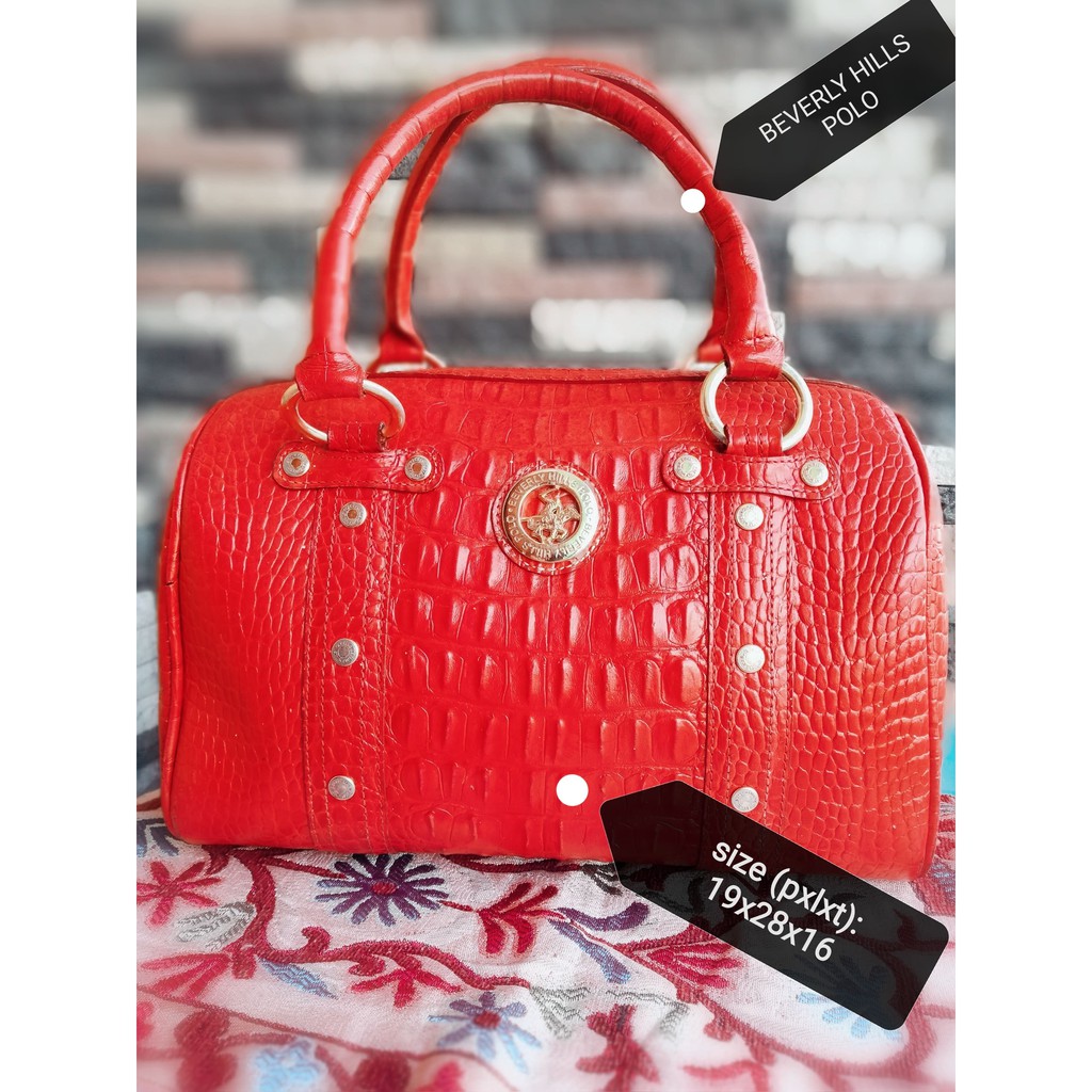 HAND BAG BEVERLY HILLS POLO PRELOVED ** SOLD OUT **