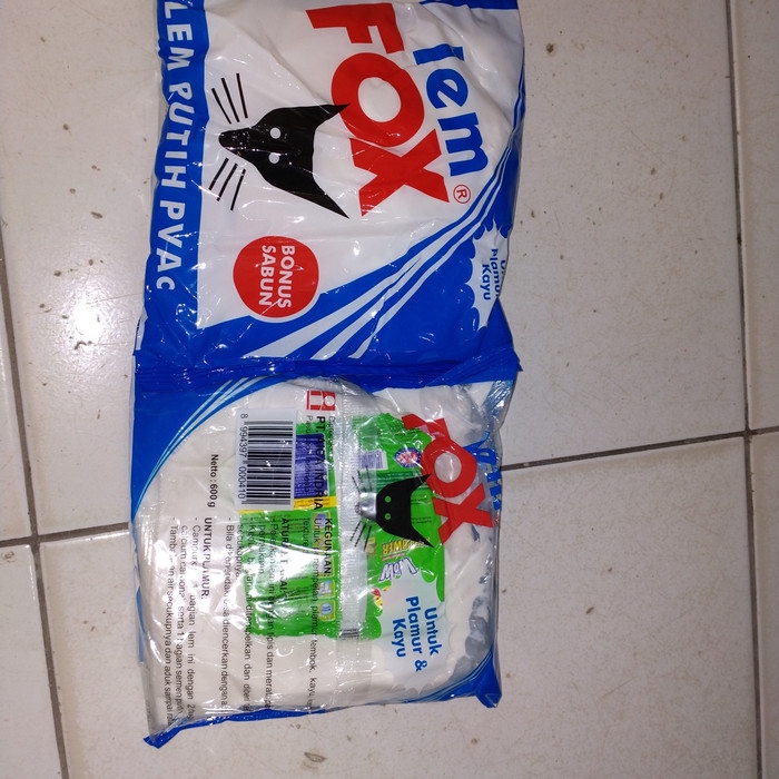 LEM FOX PVAC PUTIH 600 GRAM / LEM SLIME / LEM KERTAS /LEM KAYU