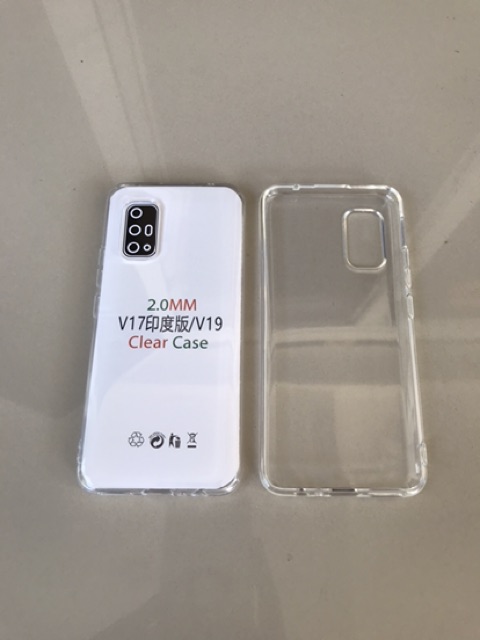 C/C- CASING Jelly Case Vivo V19 Transfaran Bening / Bahan Tebal Anti Jamur