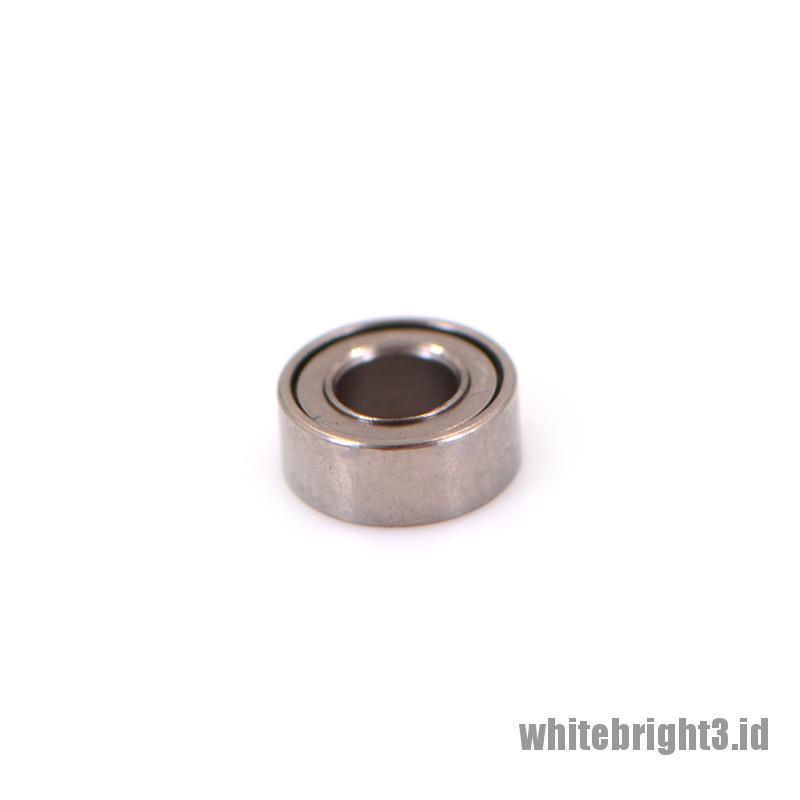 ❤White3 Warna Putih❤ 10pcs MR63ZZ Bola bearing Mini Bahan Baja