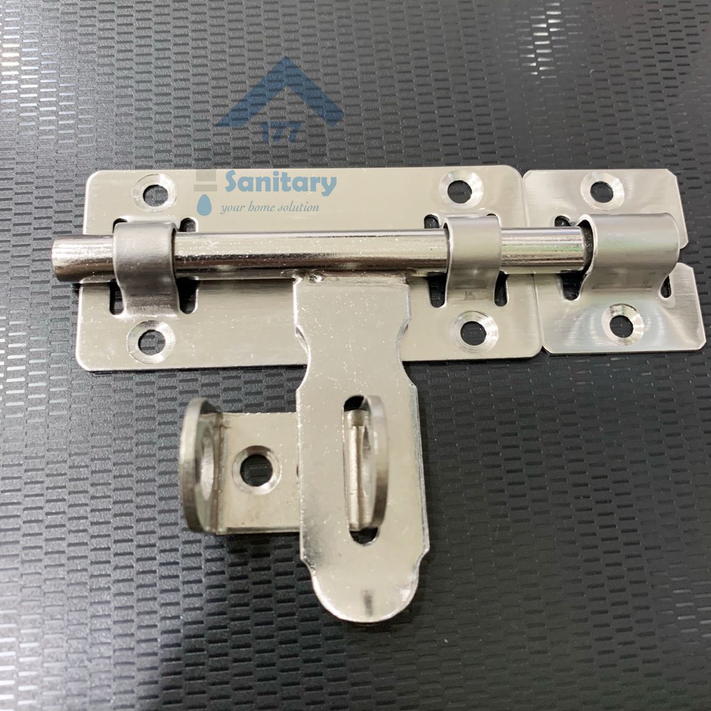 Grendel overpal Gembok 4 Inch - Kunci Pintu lock bolt  selot slot gudang stainless jendela stenlis ovelpal overval ovelval /i9