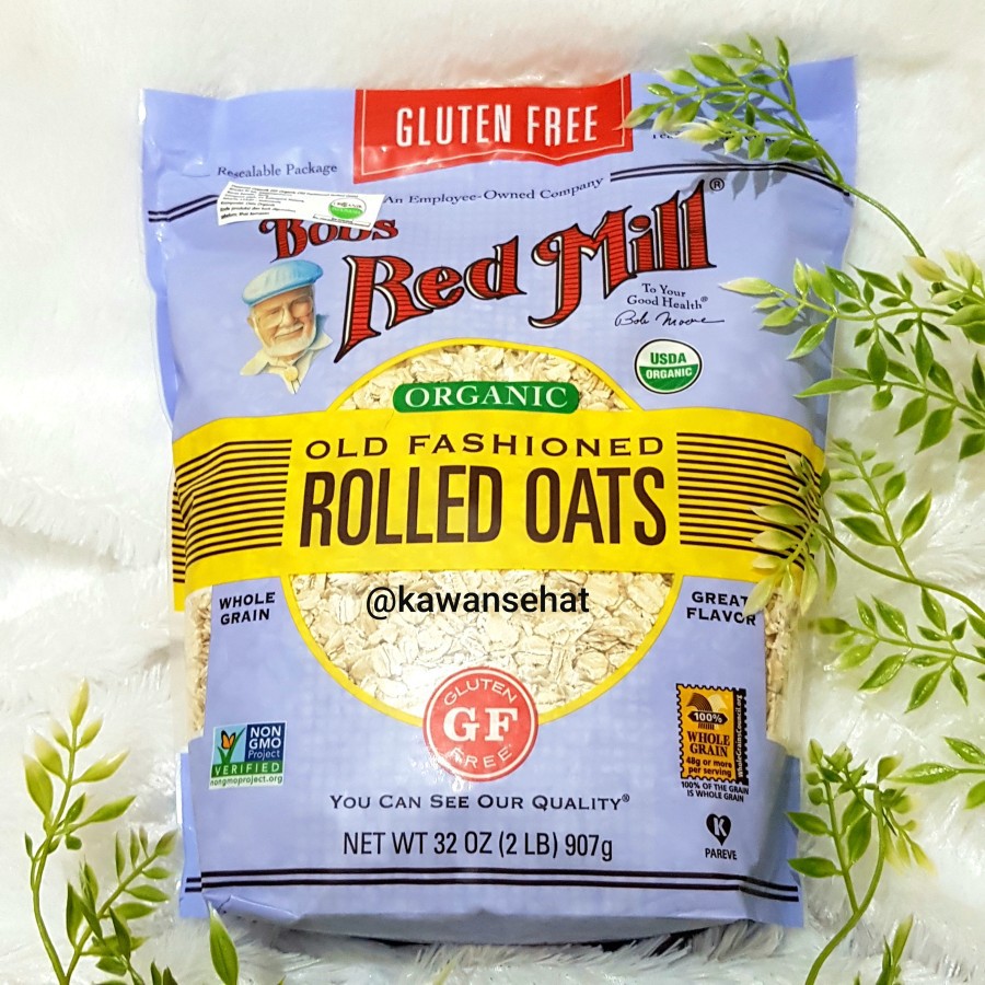 

Bob's Red Mill Organic Old Fashioned Rolled Oats Gluten Free 907gr