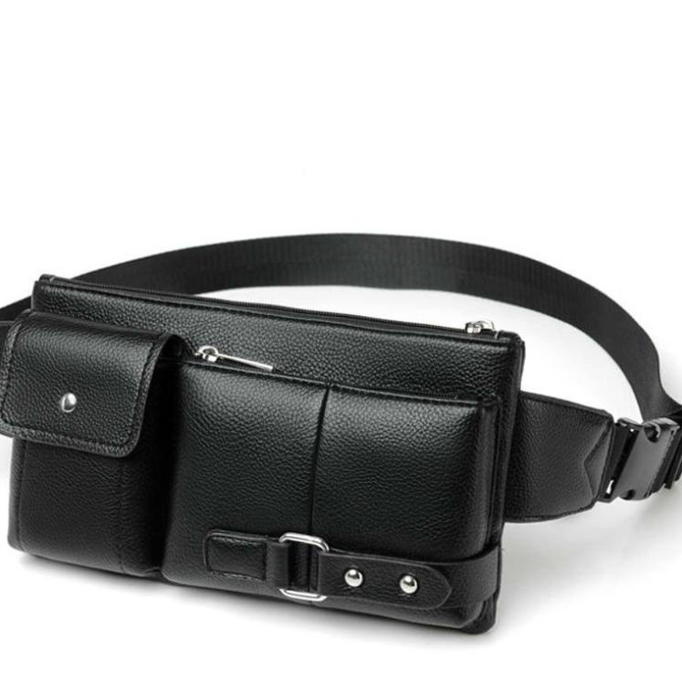 Juli Serbu Marvel Waist Bag Premium - Tas Pinggang Pria Kulit Sintetis Import Bag ♤