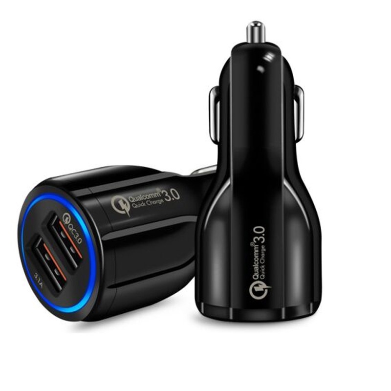 Mobile Car Charger Chasan Mobil Fast Charging 6A 12-24V 6000mA dobule USB QC 3