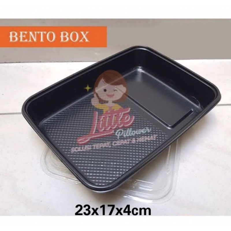 (ISI 50pcs - BENTO TANPA SEKAT) Tray Mika Bento Tanpa Sekat/Box Bento/Mika Lunch Box/Mika Bento