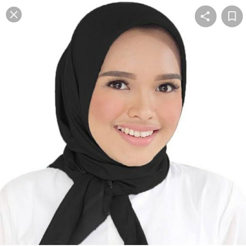 Buttonscarves basic voal jetblack preloved