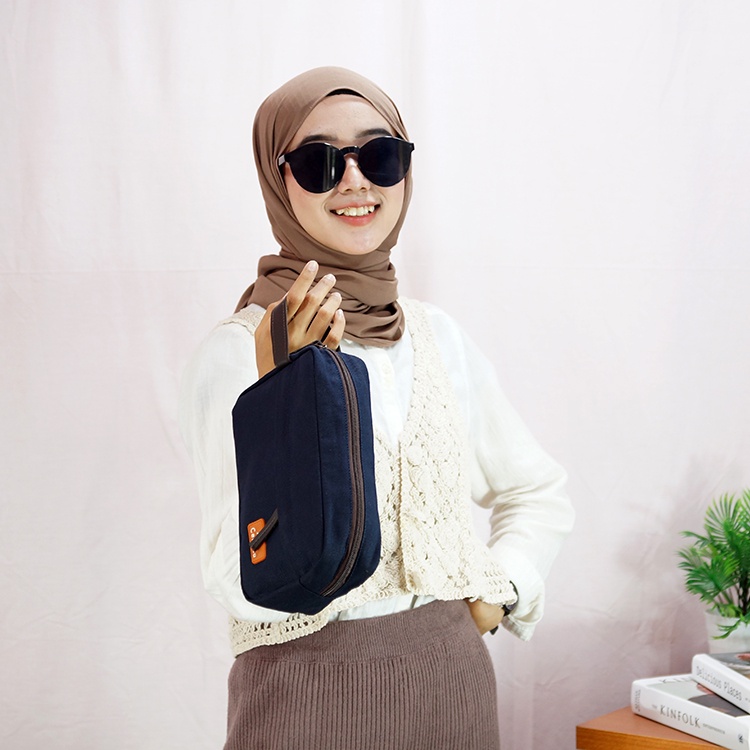 Luna Aura Tas Kosmetik Wanita Kanvas Cecilla KV 2535 HandBag wanita Tas Make up Tas ootd Termurah