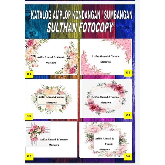 

amplop kondangan/ sumbangan nama custom