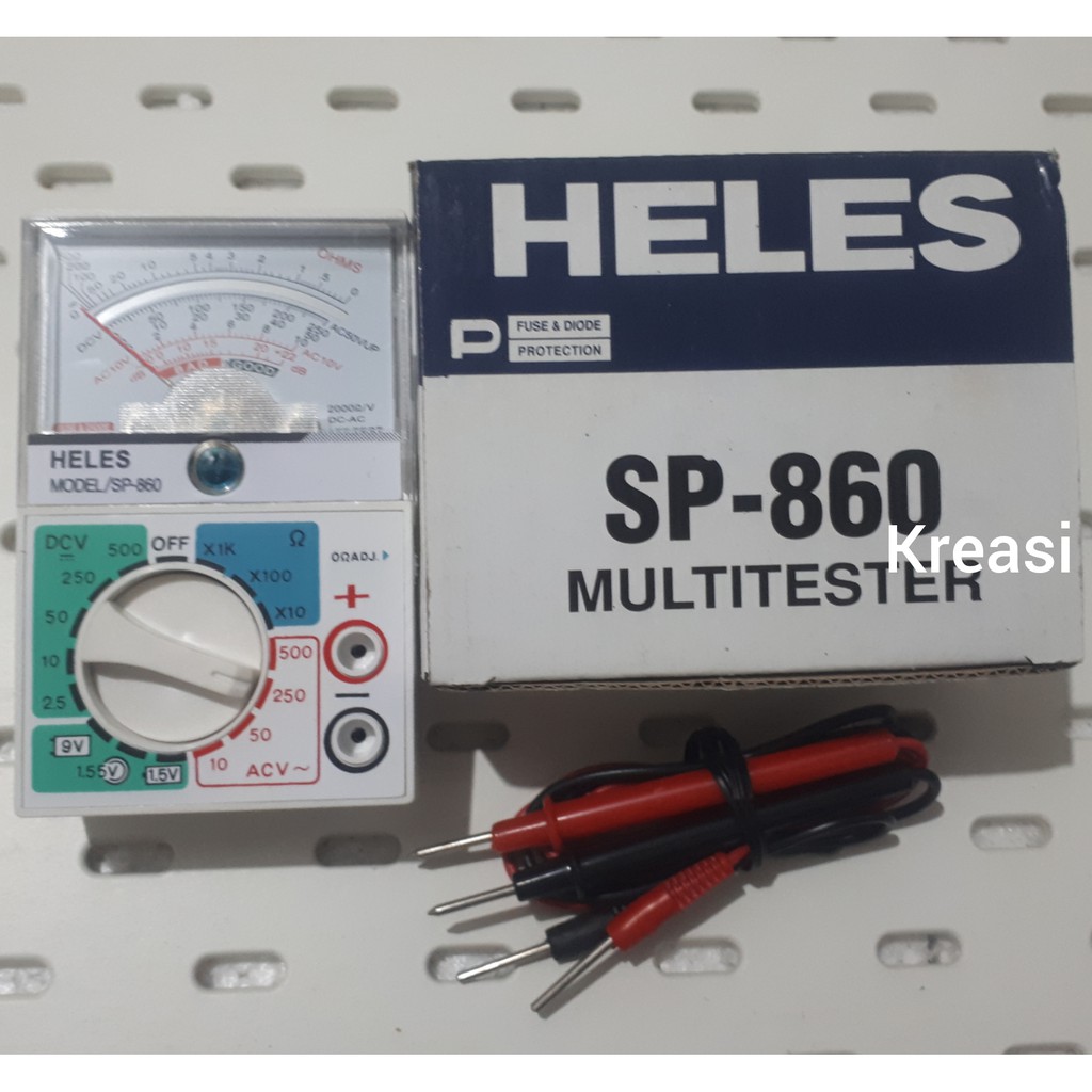 MULTIMETER AVOMETER ANALOG MULTITESTER + KABEL TESTER HELES SP-860