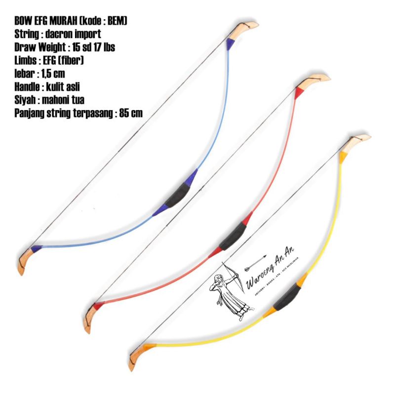 Busur Fiber Anak Murah