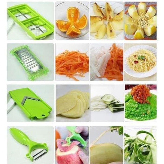 Genius Nicer Dicer Plus/ Pemotong Sayur Buah Serbaguna(As seen on TV)