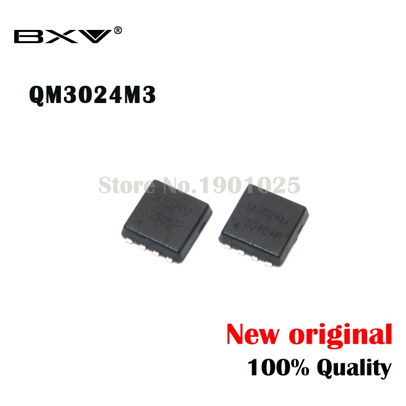 10pcs QM3024M3 QM3024M M3024M 3MM * 3MM MOSFET QFN-8 3024M3 Baru original