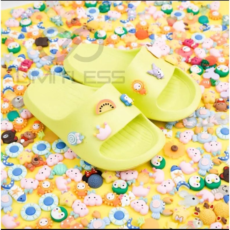 Sandal Selop Anak Karakter 3D Sendal Anak Cewek Slip On Lucu