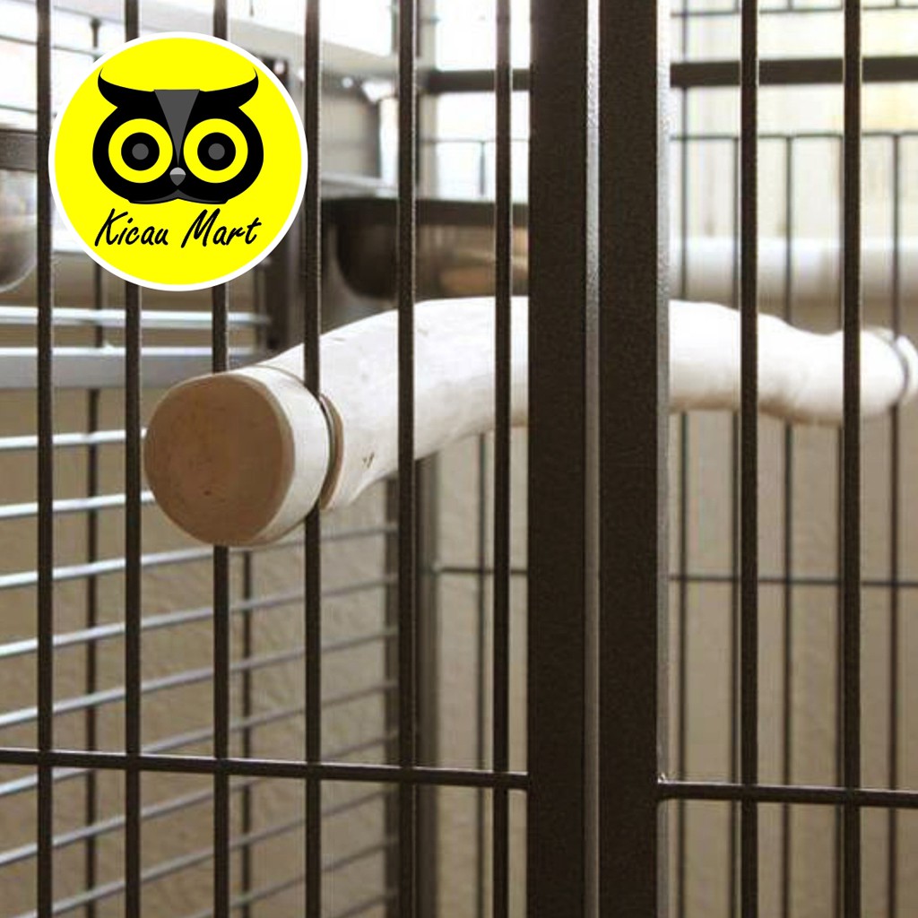 TANGKRINGAN PARROT KAYU BUAT KANDANG BURUNG PAROT NURI AFGREY KAKATUA MACAU ULAR REPTIL 1 METER TP1M