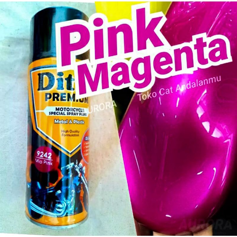 Cat Pilok Diton Premium 9242 Mio Pink 400ml Merah Muda Magenta Met Metalik Metalic Metallic Pilox Py