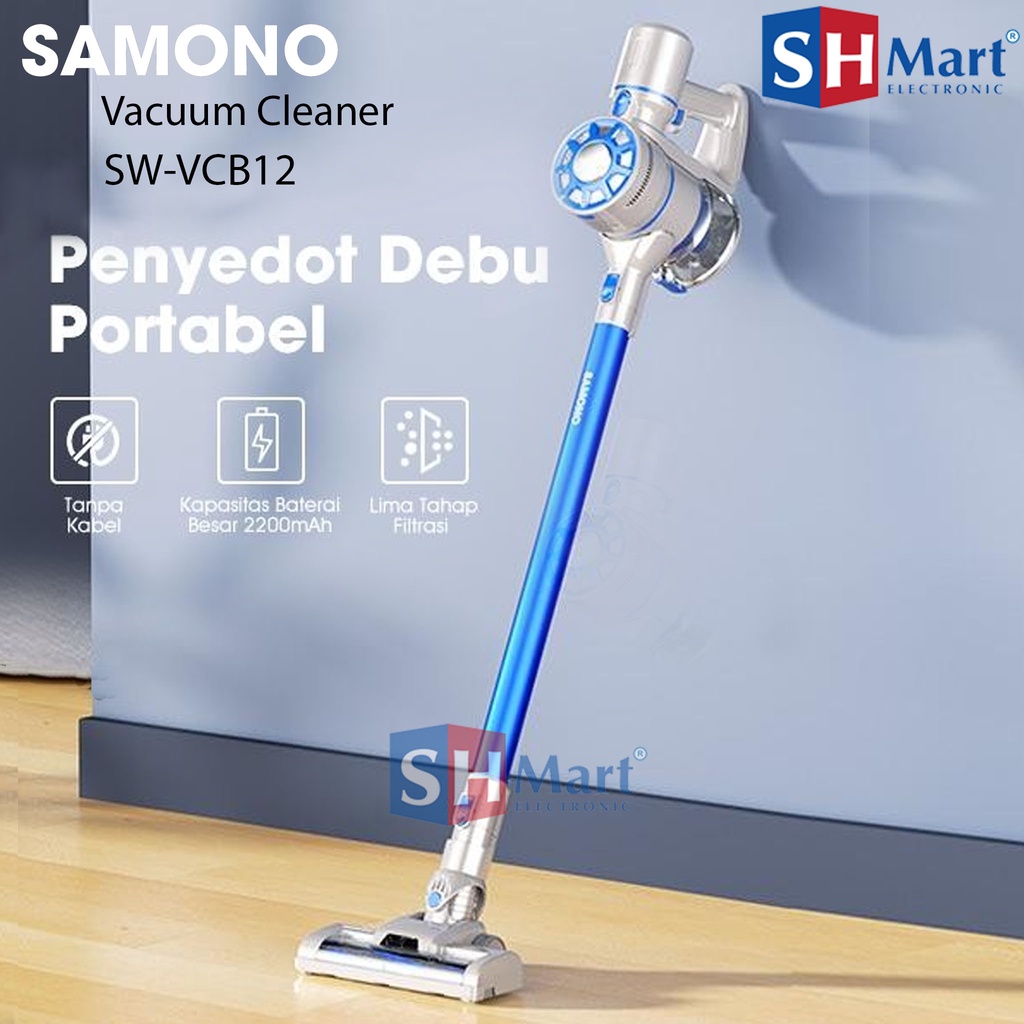 VACUUM CLEANER PORTABLE PENYEDOT DEBU SW-VCB12 SWVCB12 - BIRU SAMONO