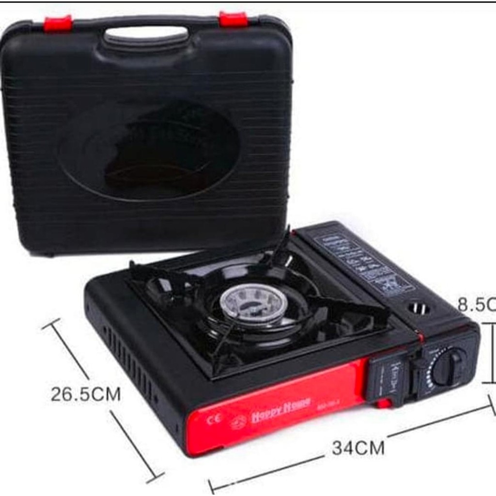 HAPPY HOME Kompor Gas Portable 2 in 1 Sonifer Portable Gas Stove 2 fungsi