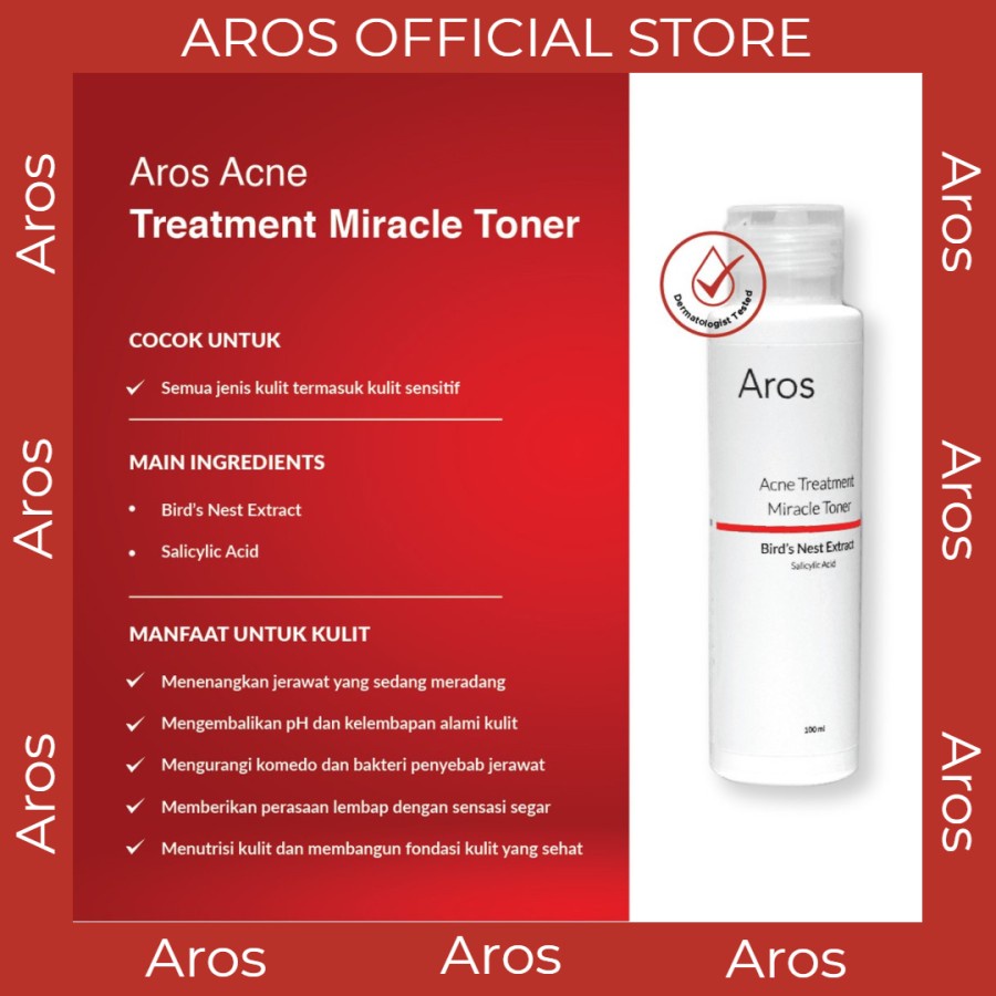 AROS Miracle Toner 100ml Clarifying Acid Acne Treatment Aros Official