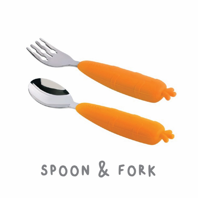 Monee Kids Spoon &amp; Fork (Tersedia varian warna)