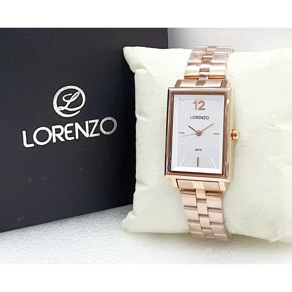 Jam Tangan Wanita Lorenzo Original 51452CT Tali Rantai