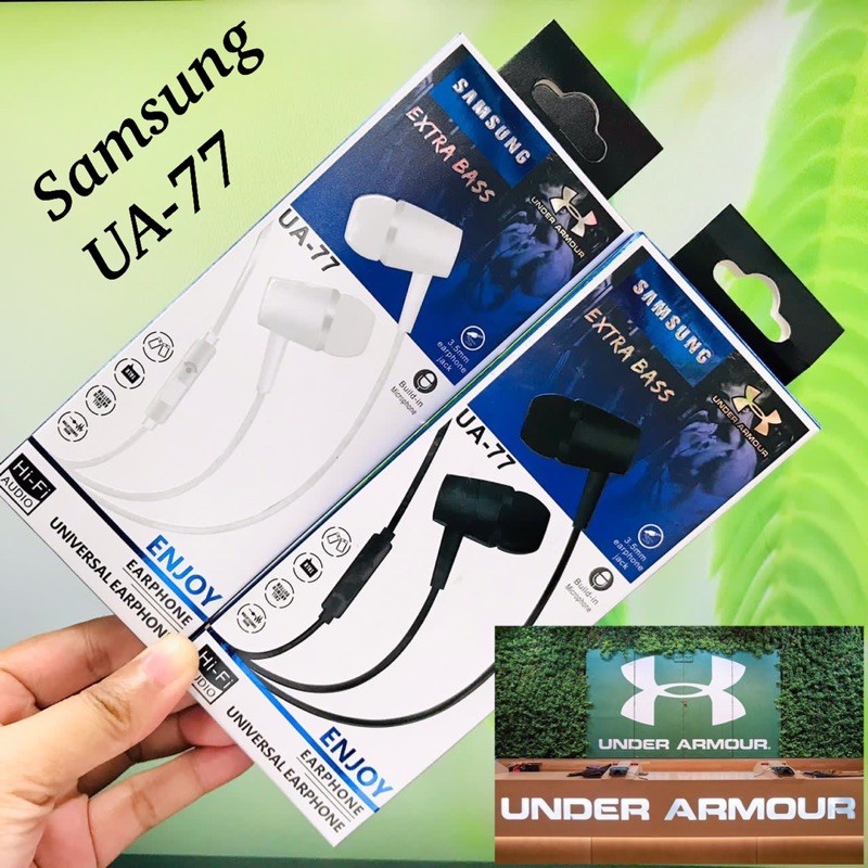 PROMO TODAY HANDSFREE UA77 EXTRA BASS HIFI AUDIO J EARPHONE BEST SELLER