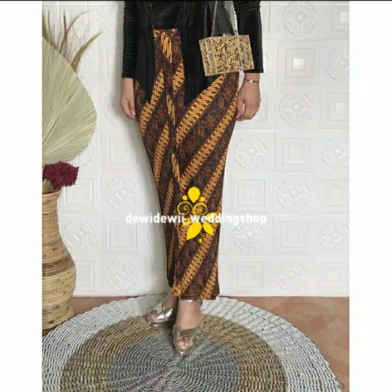 Rok Plisket / Rok Bawahan Kebaya, Motif Parang