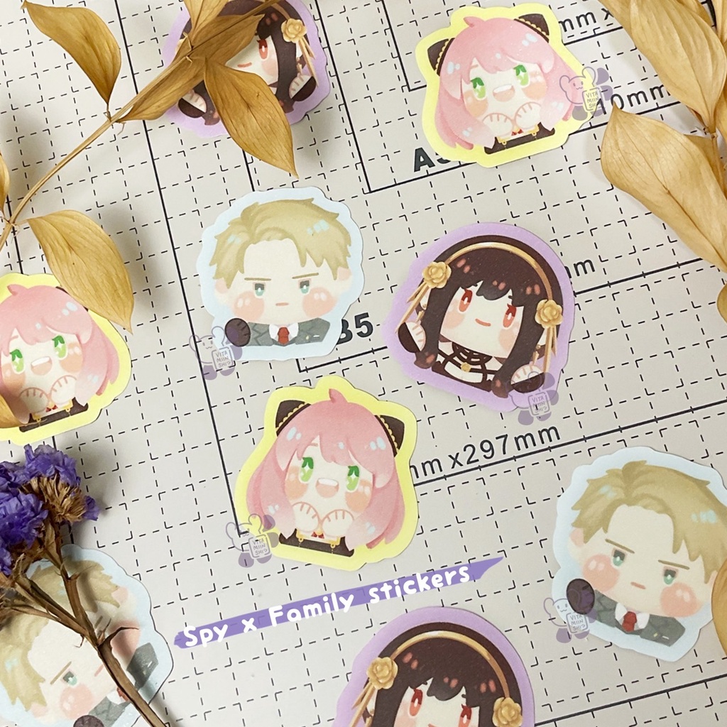 

Glitter Sticker Spy x Family