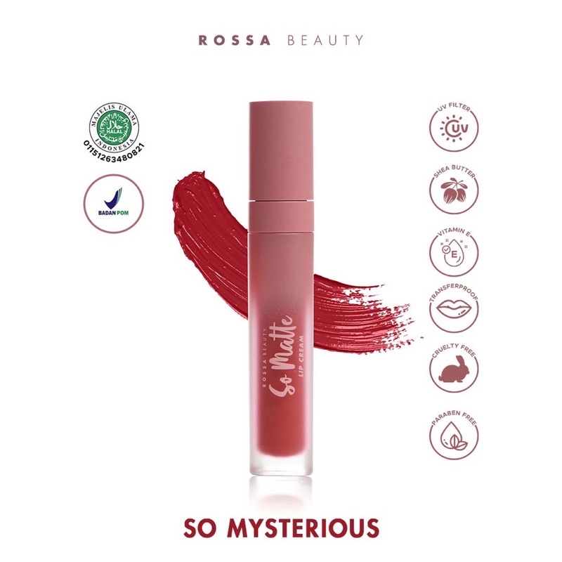 lipstick so matte lip cream rossa beauty