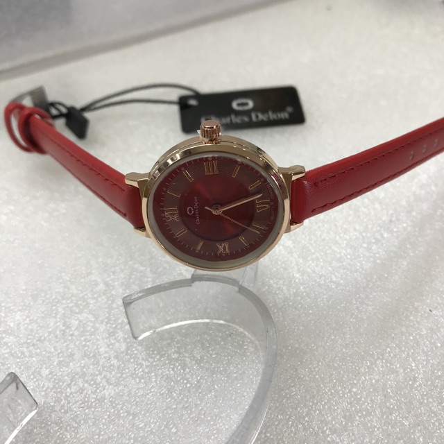 JAM TANGAN WANITA CHARLES DELON KULIT WARNA ORIGINAL WATER