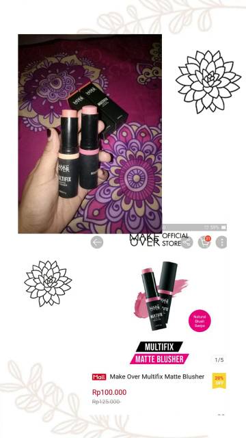 Make Over Multifix Matte Blusher